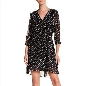 Kersh 3/4 sleeve polka dot dress